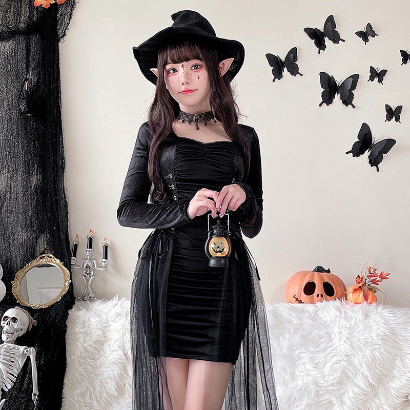 Túnica de Bruja Gótica | Disfraz Halloween Cosplay