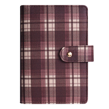 Canvas Checkered Loose-Leaf Budget Planner Notebook