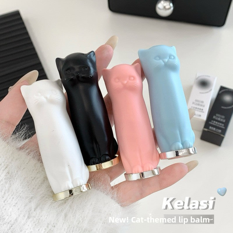 Bálsamo Labial Hidratante con Forma de Gato