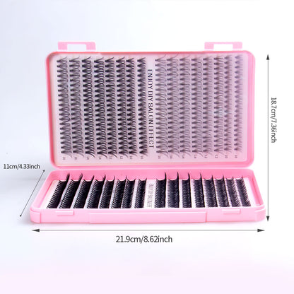 DIY False Eyelash Clusters Natural D-Curve Segmented Lashes