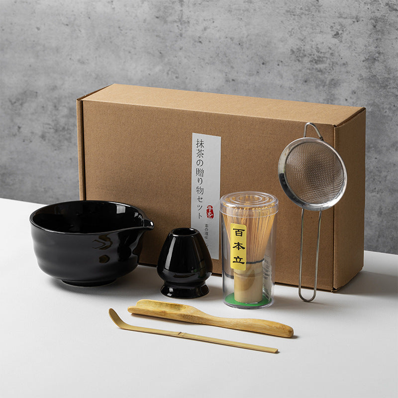Set de Té Matcha de Cerámica con Batidor | Diseño Japonés