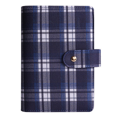 Canvas Checkered Loose-Leaf Budget Planner Notebook