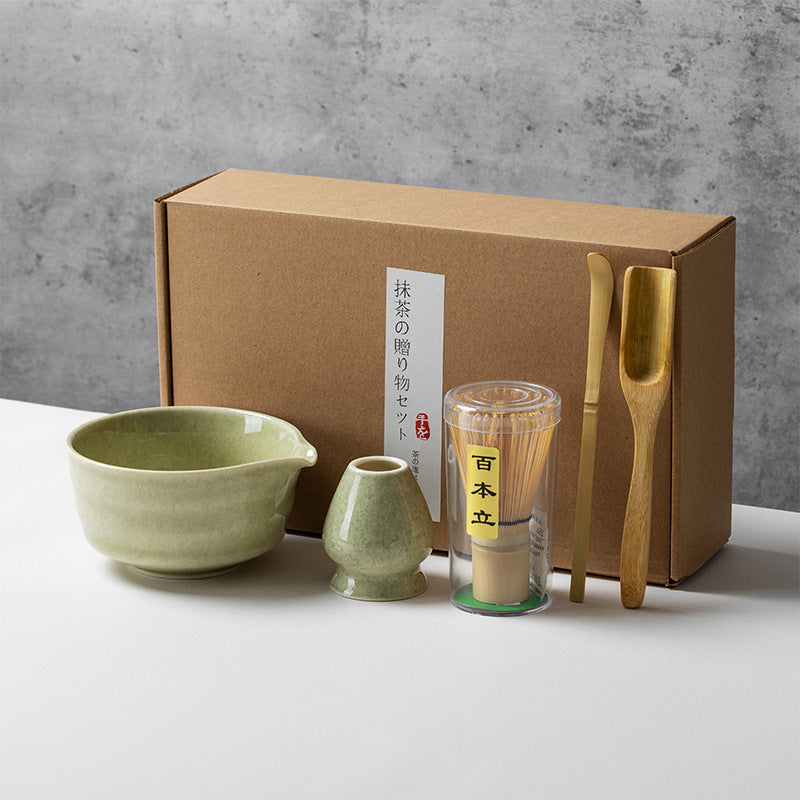 Set de Té Matcha de Cerámica con Batidor | Diseño Japonés