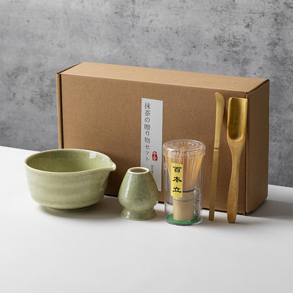 Set de Té Matcha de Cerámica con Batidor | Diseño Japonés