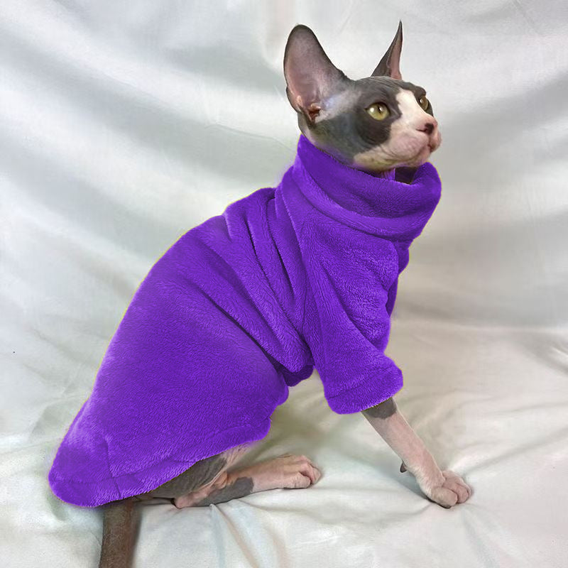 Jersey de Invierno para Gatos Sin Pelo | Terciopelo para Sphynx
