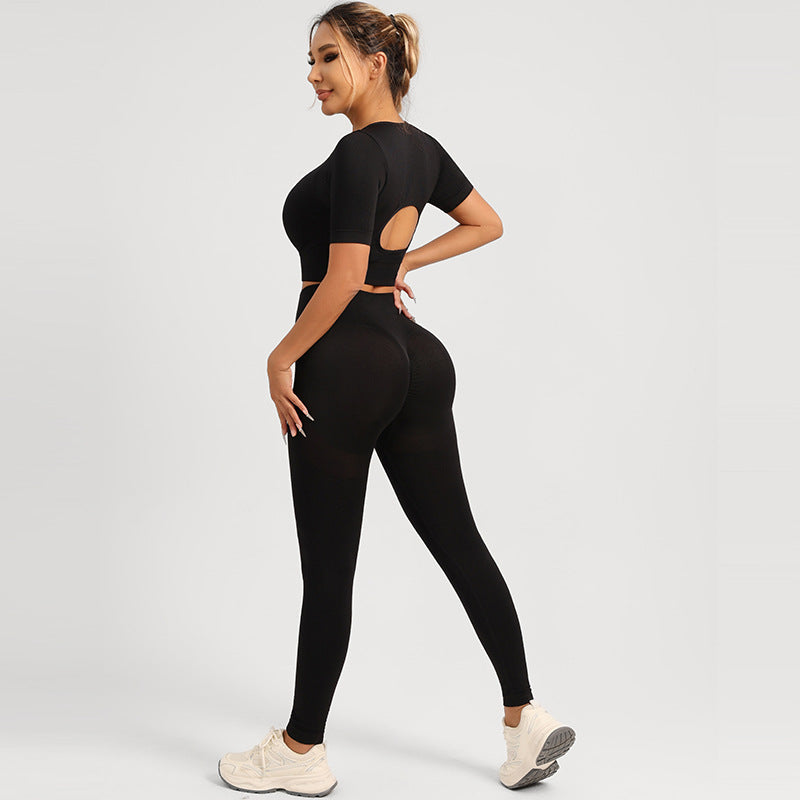 Conjunto de Yoga para Mujer | Sujetador Deportivo y Pantalón de Cintura Alta