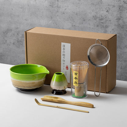 Set de Té Matcha de Cerámica con Batidor | Diseño Japonés
