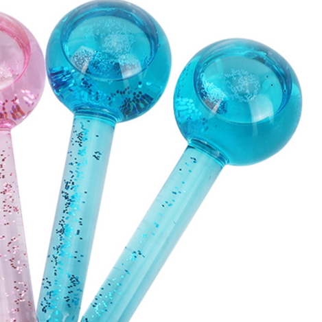 Bola de Masaje Facial de Hielo con Ondas de Cristal