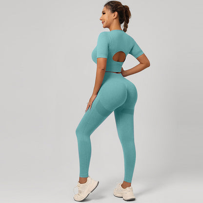 Conjunto de Yoga para Mujer | Sujetador Deportivo y Pantalón de Cintura Alta