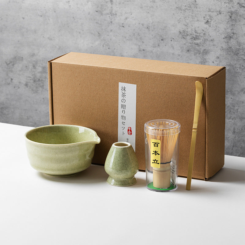 Set de Té Matcha de Cerámica con Batidor Diseño Japonés Moderno 4 5 6 Piezas