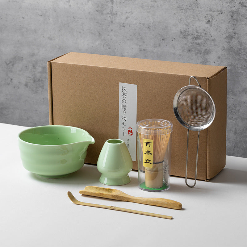 Set de Té Matcha de Cerámica con Batidor | Diseño Japonés