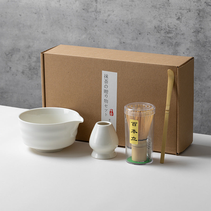 Set de Té Matcha de Cerámica con Batidor | Diseño Japonés