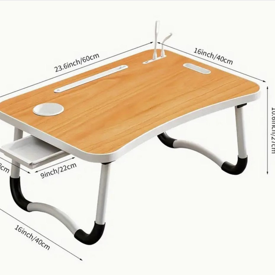 Mesa Plegable para Ordenador y Portátil | Para Cama y Dormitorio