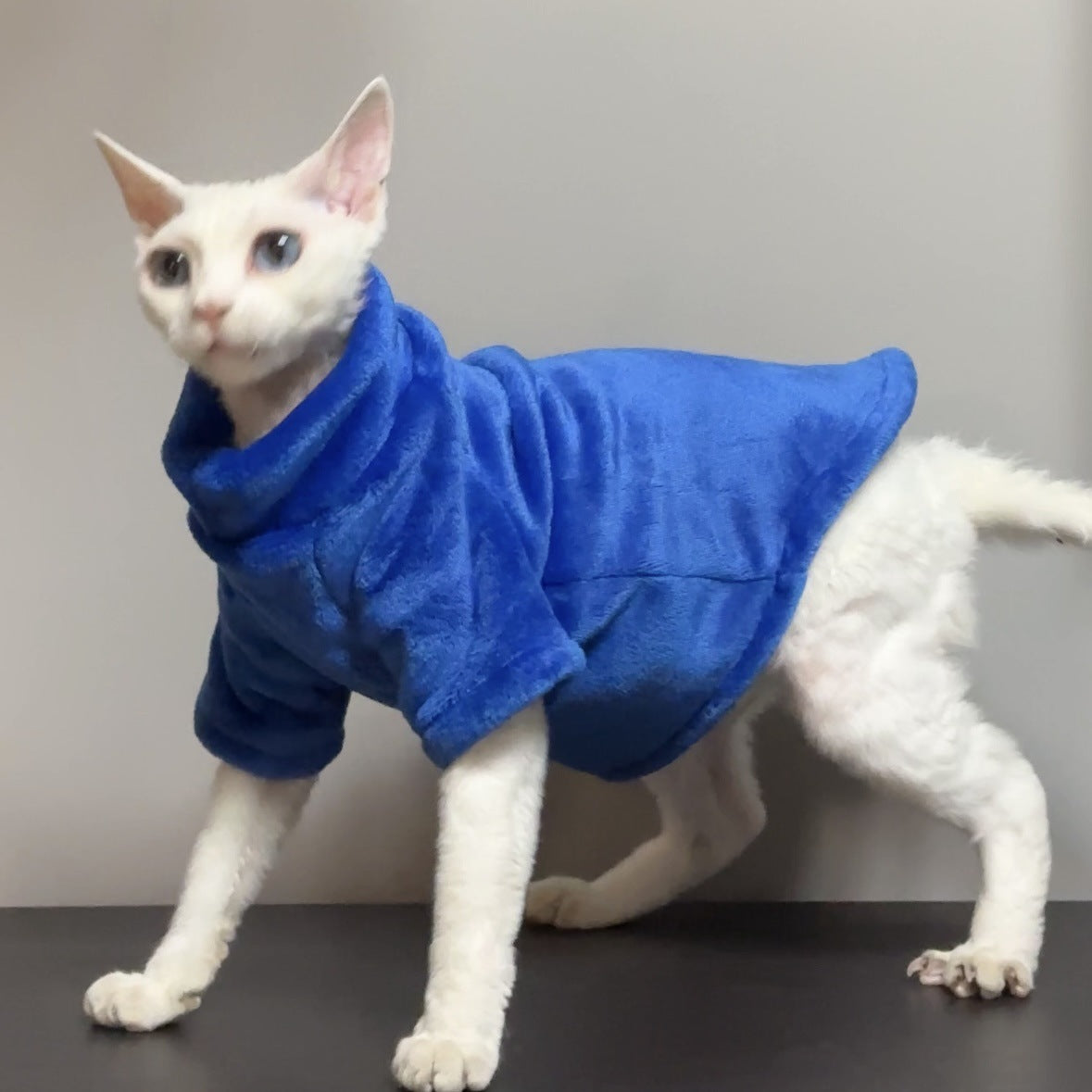Hairfree Cat Clothes Thick Winter Mink Velvet Sphynx Cat Sweater