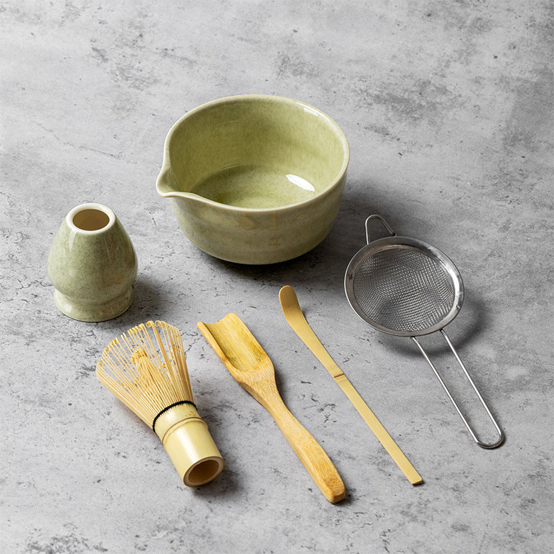 Set de Té Matcha de Cerámica con Batidor | Diseño Japonés