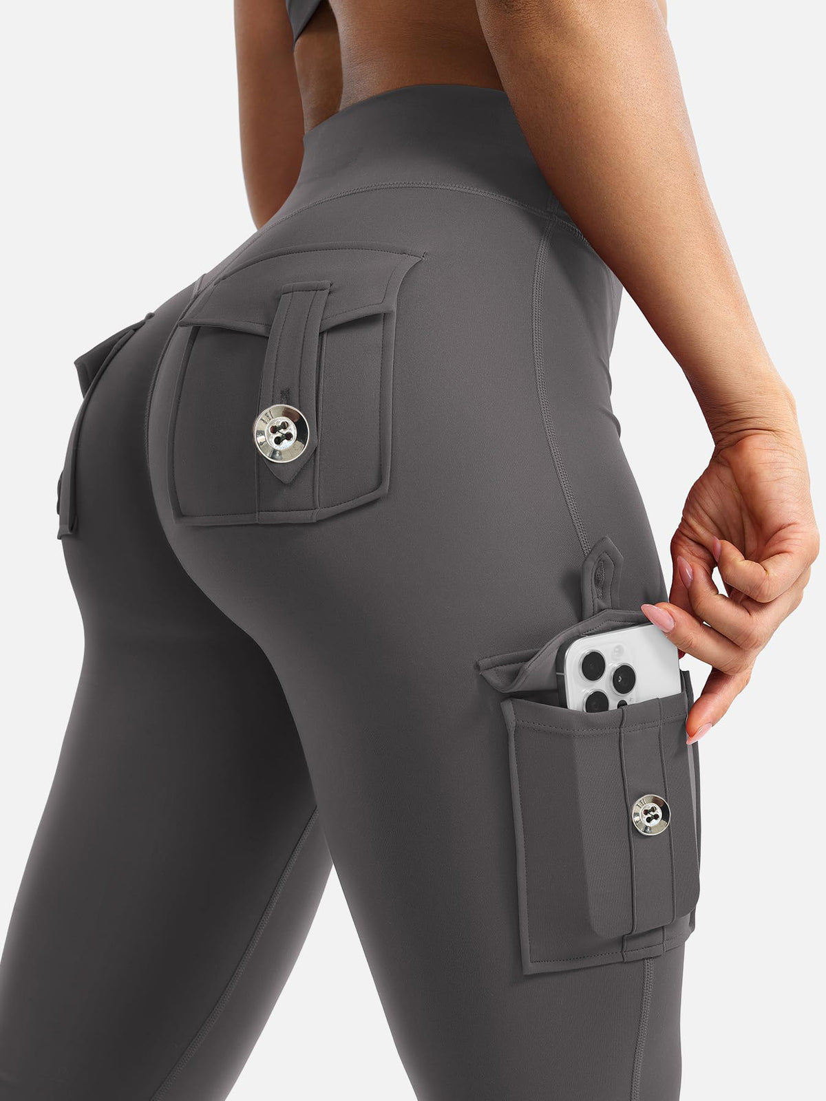 Leggings Deportivos de Cintura Alta con Bolsillos