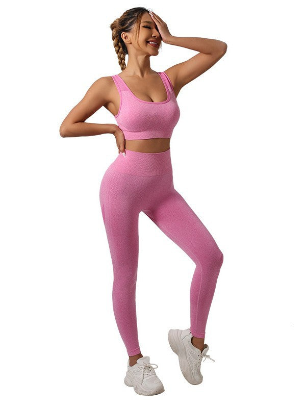 Conjunto de Yoga para Mujer | Sujetador Deportivo y Pantalón de Cintura Alta