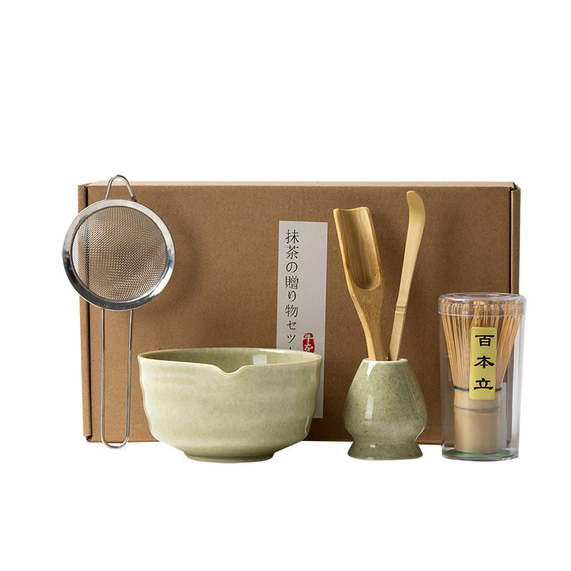 Set de Té Matcha de Cerámica con Batidor | Diseño Japonés