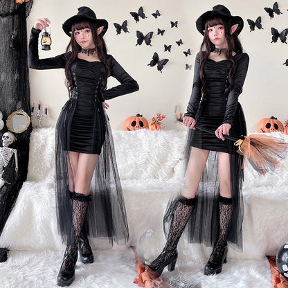 Gothic Witch Tunic Halloween Cosplay Costume