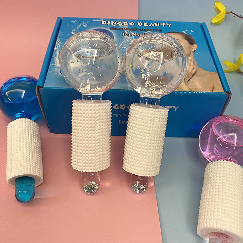 Bola de Masaje Facial de Hielo | Ondas de Cristal