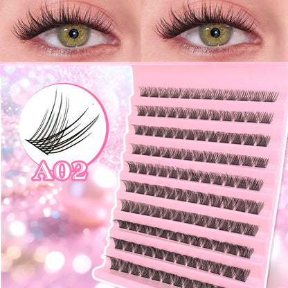 False Eyelashes 10 Rows Mixed Segmented Lashes