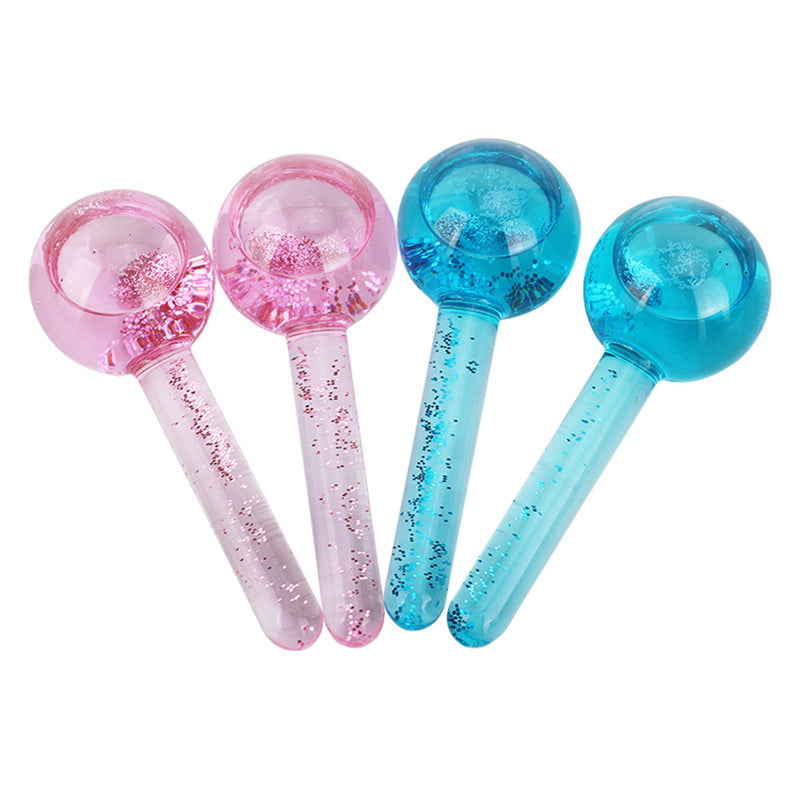 Bola de Masaje Facial de Hielo con Ondas de Cristal