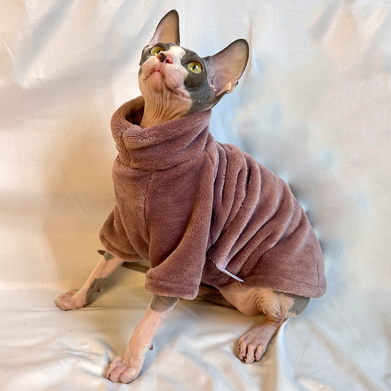 Jersey de Invierno para Gatos Sin Pelo | Terciopelo para Sphynx