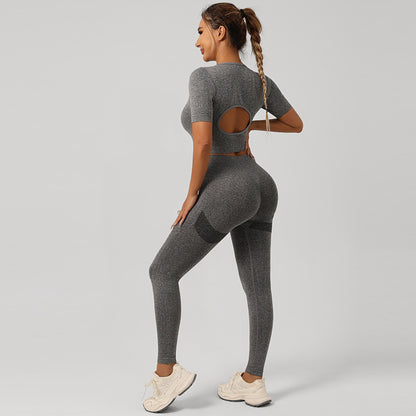 Conjunto de Yoga para Mujer | Sujetador Deportivo y Pantalón de Cintura Alta