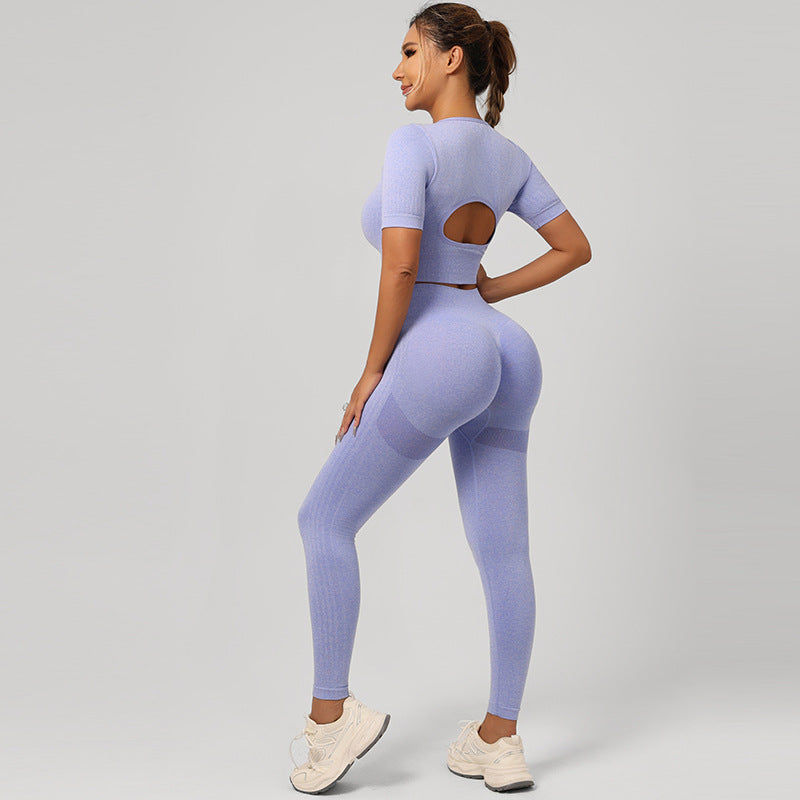 Conjunto de Yoga para Mujer | Sujetador Deportivo y Pantalón de Cintura Alta